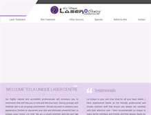 Tablet Screenshot of launiquelasercentre.com